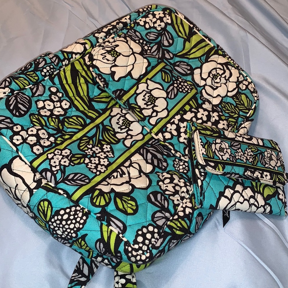 Vera Bradley book bag and wallet